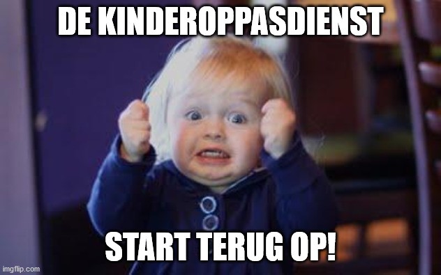 Kinderoppasdienst start terug op!